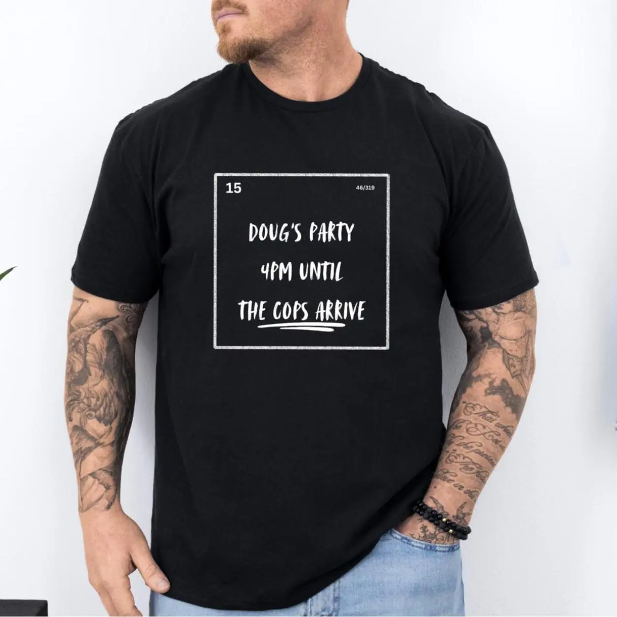 Doug's Winter Party 15th 4pm Unisex T-Shirt, Gildan 64000 Tee, Doug's Invitation Shirt, Funny Tee, Casual Cotton,Trendy Looks