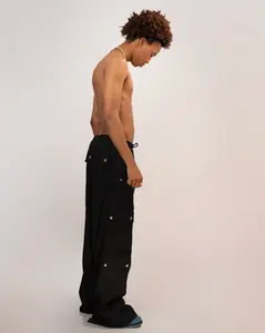 Men's Twill Cargo Pants Black