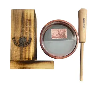 Turkey Pot Call with Wooden Display Stand Custom Call Lure Includes Stamp Design and Wooden Handle