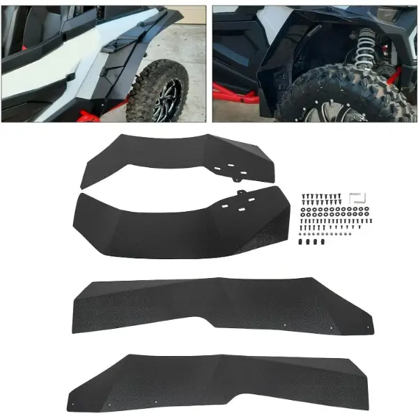 Mud Flaps Fender Flares Compatible with 2014-2023 Polaris RZR XP 1000 4 Turbo Splash Extended Guard