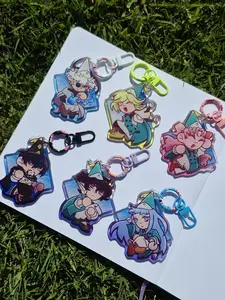 Witch Hat Acrylic Keychains Cute Perfect For Bags, Keys, Or Gifts.