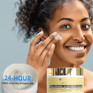 Lauderma Hyaluronic Acid Face & Neck Moisturizing Cream 100g - Lightweight, 24-Hour Hydration, Cruelty-Free, Suitable for All Skin Types - Moisturizer Radiant Skincare Daily Moisture