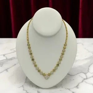 N133 Lucky Clover Necklace - Gold Plated 14k