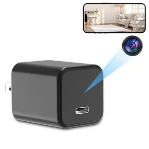 New USB Smart Camera Charger 1080P WiFi Camera SD Card Recording for Home Indoor Security Dual-Band 2.4GHz/5GHz Motion Alerts Compact Design
