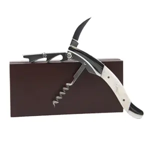 Chardonnay Wine Tool Set, White Bone Steward Corkscrew Kit for Entertaining and Gifting