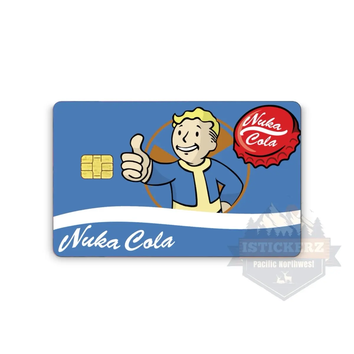 Credit Card Skins With Easy Pull Tabs for Transportation Key, Debit, Credit Card Covering Personalizing Bank Card Slim, Vinyl Decal Nuka Cola