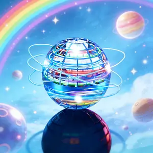 Hover Orb Boomerang Fly Spinner Galaxy Anti-Gravity LED Ball for All Ages, Fun Indoor Outdoor Entertainment Toys for 6-12 Year Olds, Safe Durable Family Flying Ball, Entertainment Game Props, Perfect Gifts & Party Toys