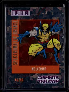 2023 Upper Deck Infinity Trilogy Wolverine Spectromatic Orange /99