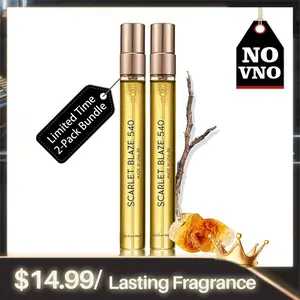 BACCARAT ROUGE Perfume Oil for Women & Men, 2-Pack Bundle (Save 20%),Long-Lasting Scented Body Oil with/without Pheromones, 0.6 fl.oz/18ml Leakproof Travel Spray – Unisex Fragrance for Day & Night, Gifts & Self-Care