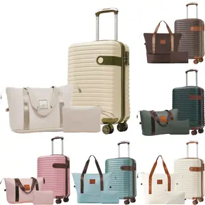 3-Piece Carry-On Luggage Set, 20 Inch Airline Approved Hardshell ABS Suitcase with Wheels, Lightweight 22x14x9