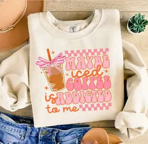 Coquette Iced Coffee Sweatshirt, Funny Mama Sweatshirt, Social Club Sweatshirt, Sublimation Design, Soft Girl Era Sweatshirt, Pink Bow Sweatshirt