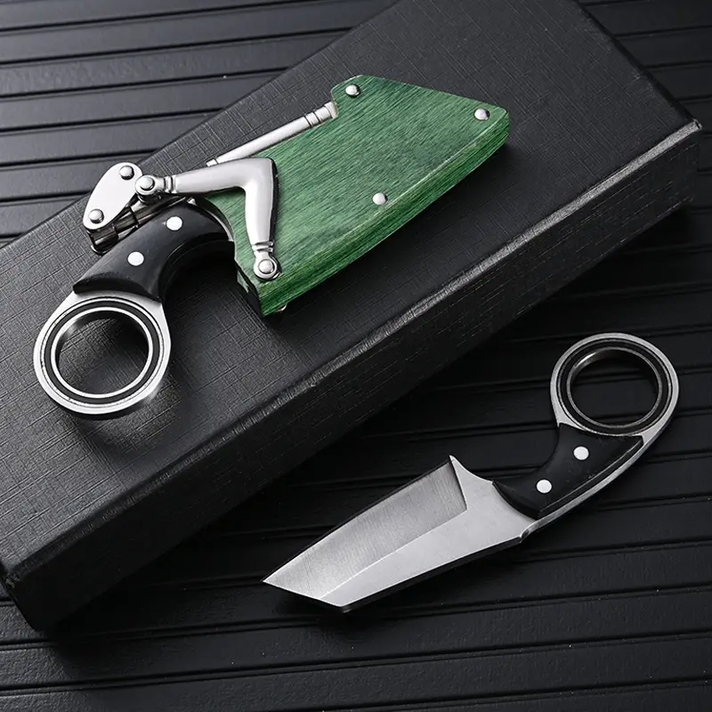 Ergonomic Compact Outdoor Kitchen Knives, Utility Cutting Gear with Storage Case