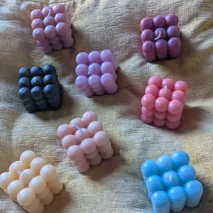 Pre-order Unscented Bubble Candles - Assorted Colors and Shapes - Preorder Unscented Candles Ornaments