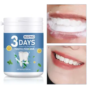 ROZINO Tooth Powder Remineralizing Tooth Powder for Sensitive Teeth, Stain Remover, Tooth Polisher, Tooth Paint, Brightens and Strengthens Enamel in 3 Days
