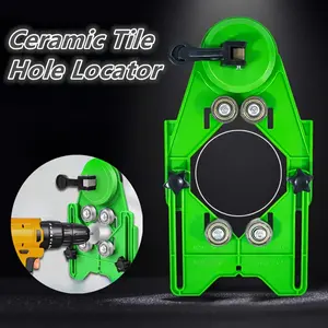 Professional Tile Drilling Locator Hand Tool - Suction Grip, Precise Guide for Accurate Hole Positioning on Glass, Stone Masonry