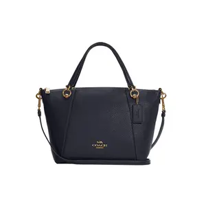COACH Kacey 26 Large-Capacity Classic Leather Crossbody Bag for Women – Dumpling Style, Black