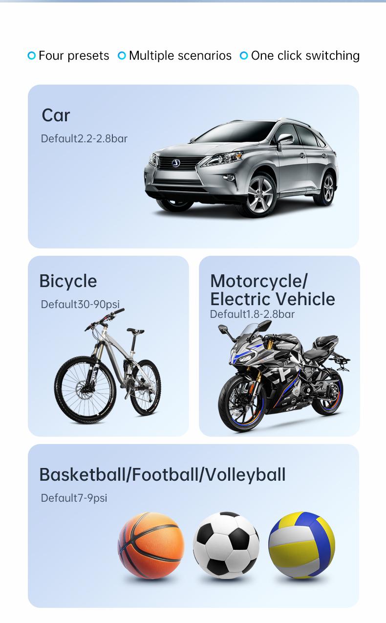 Multi-Functional Car Emergency Jump Starter Power Supply with Built-in Tire Inflation Pump, Portable Emergency Battery Power Bank for Vehicle Rescue