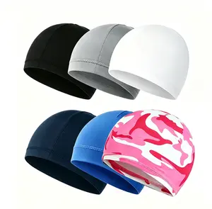 6PCS Cooling Skull Caps Sweat Absorption Beanie Do Rag Head Wrap Quick Dry Breathable Under Helmet Skull Cap Hard Hat Liner Cap for Men and Women Swimming Running Cycling Climbing Hiking
