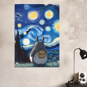 Starry Night Totoro, Poster Gifts