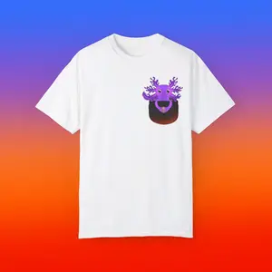 PFP Axolotl pocket T-shirt - Purple Axolotl Tee Shirt