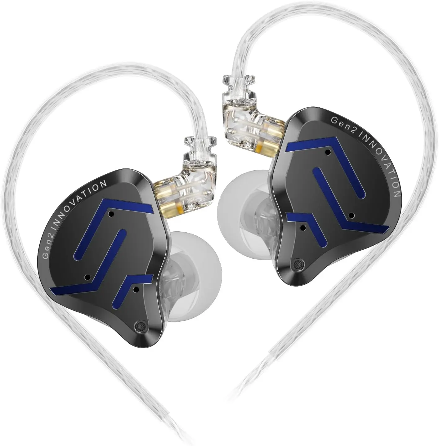 Keephifi KZ ZSN Pro 2 Wired In-Ear Monitors, Metal Earbuds with 1BA+1DD Hybrid Technology, HiFi Bass, Clear Sound & Noise Cancellation, for Musicians & Audiophiles