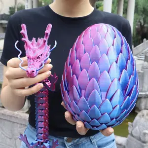 2pcs Large 3D Printed Dragon Scale Eggs, Home Decor, Decorative Ornaments, Two Sizes, Christmas Gift, New Year Present, Living Room Decoration, Realistic Texture,Boys & Men gifts