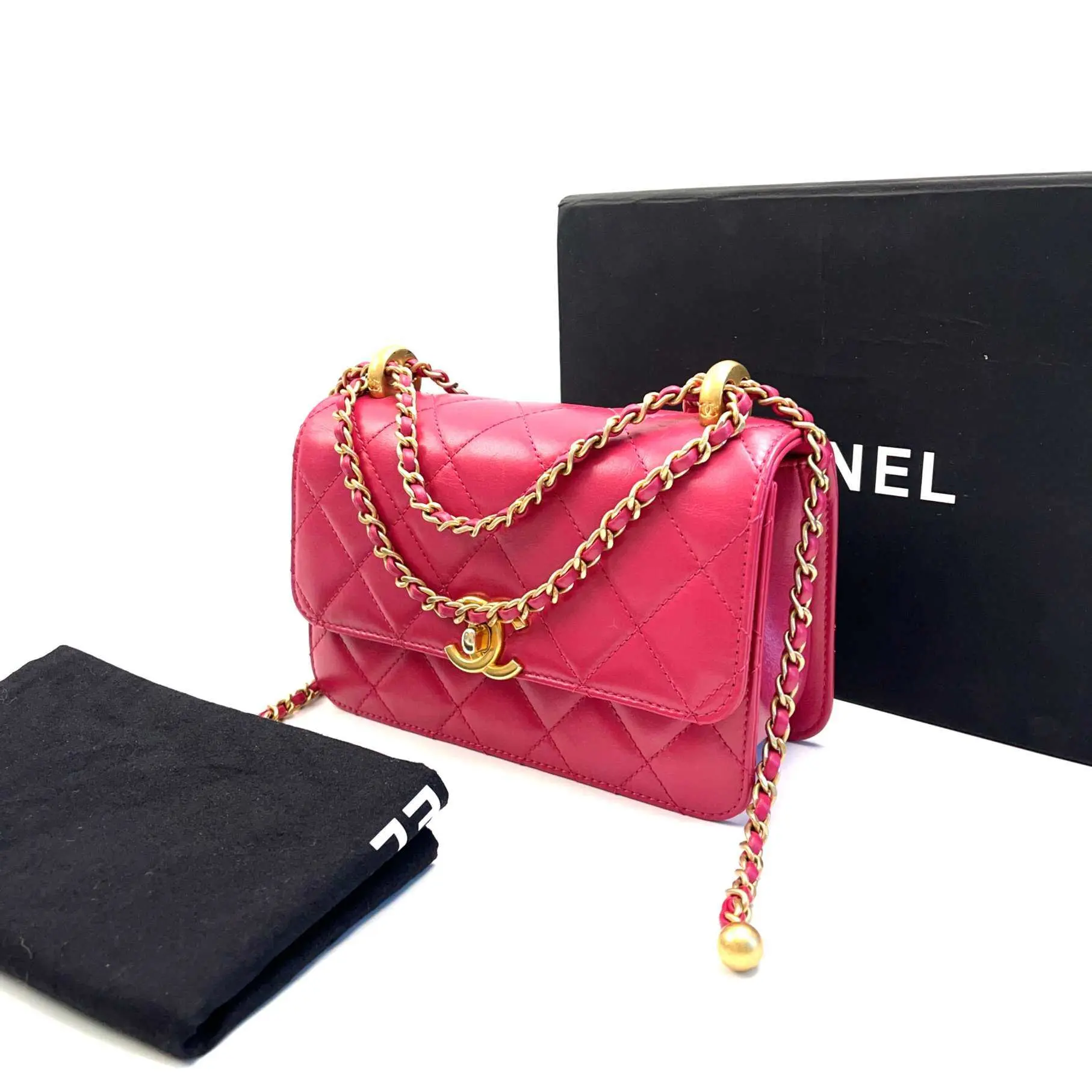 Pre-owned CHANEL Leather Crossbody bags Mini Perfect Fit Flap Bag JZ00489 Yongzhen