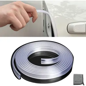 Winunite  Car Door Edge Guards Clear – Self-Adhesive PVC, U-Shaped, Fits Most Vehicles, Scratch- and Chip-Resistant – Reduces Dings in Parking Lots