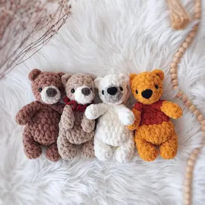Crochet Baby Bear Snuggler Soft Lovey No Sew Easy Tutorial