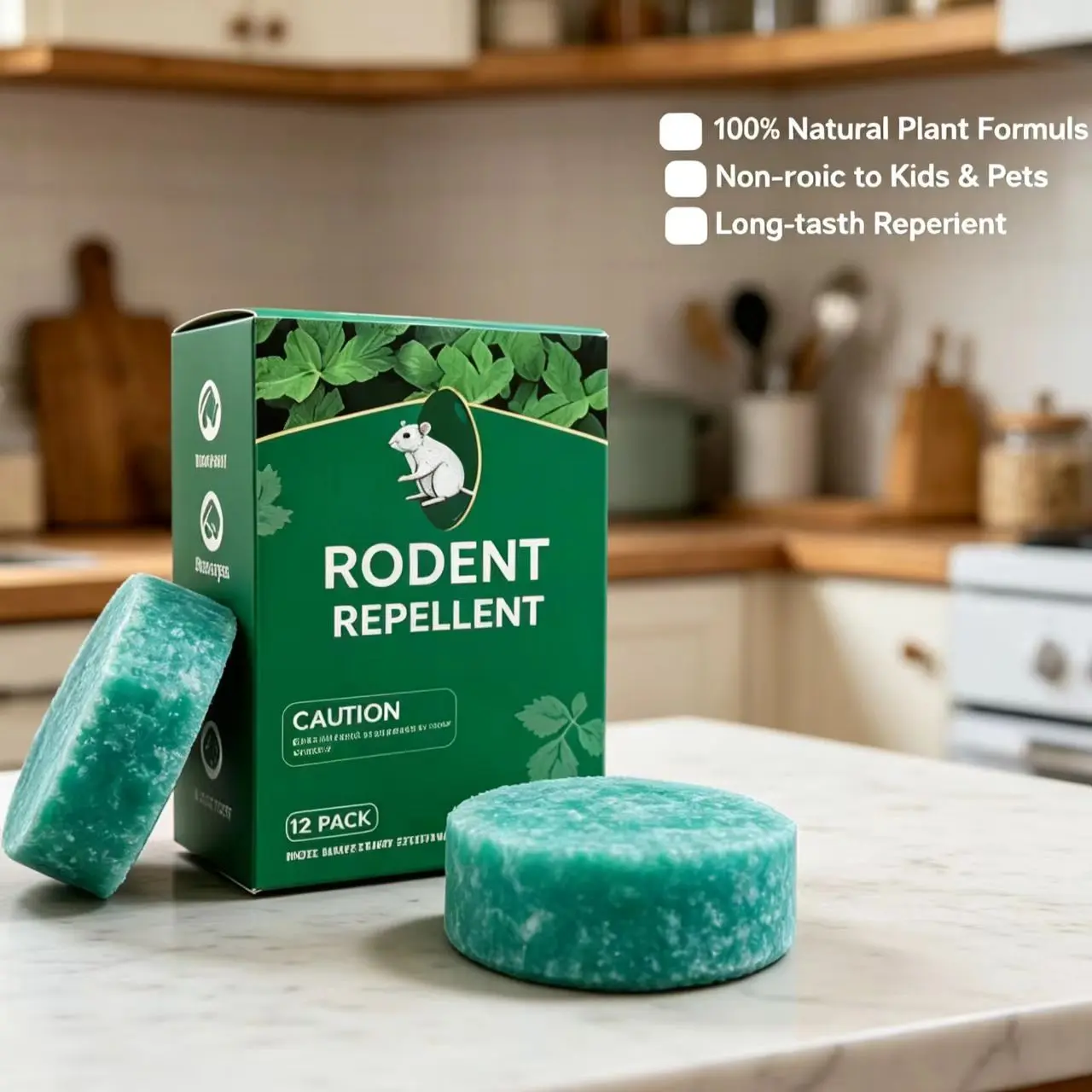 Rat Repellent Balls - Food-Grade Plant Extracts, Pet & Kid Safe Indoor Rodent Deterrent, 30-60 Days Long-Lasting, Fast-Acting, No Toxic Chemicals, Hassle-Free Control for Pantry & Garage, 2026 Top Rated