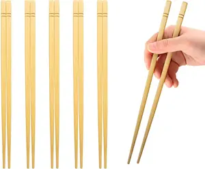5 pairs of 9.5 inch chopsticks x 5 pairs, reusable, simple and minimalist design.