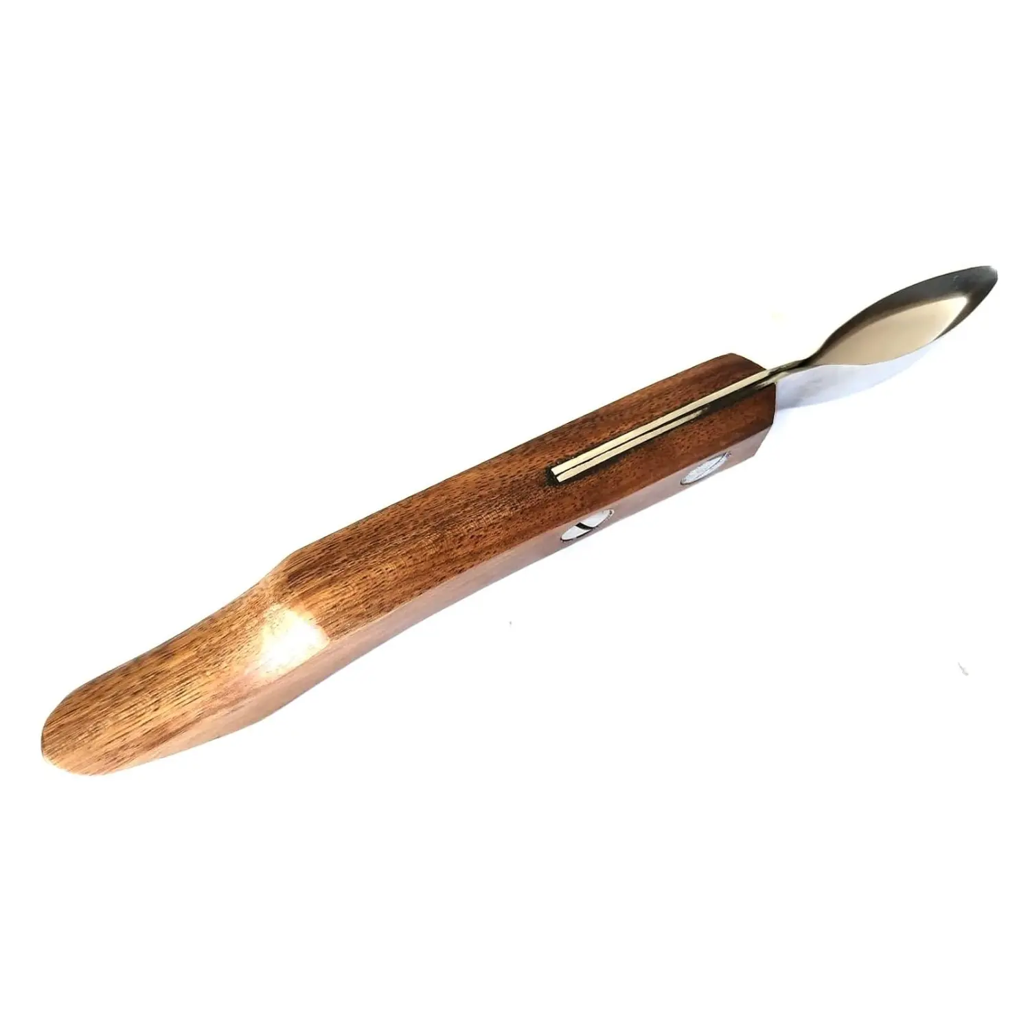 Hoof Knife Large Loop Oval Farrier Equine Horse Stainless Steel Blade Wooden Handle
