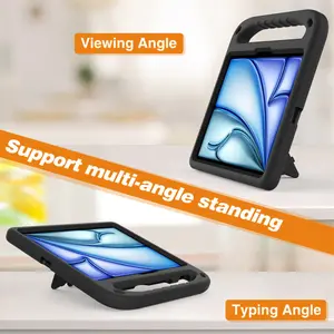 Tablet Case For iPad Air11(M2)2024/Air11(M3)2025/iPad Pro 11(2024/2025) New contrasting color design with pen slot and stand portable hand-holding design fashionable, simple, thin, comfortable hand feel business. This product does not come with a pen