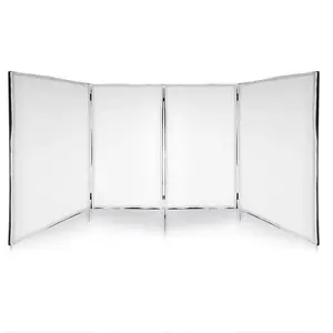 DJ Booth Cover Screen - Clean Setup, Stretchable Lycra, White