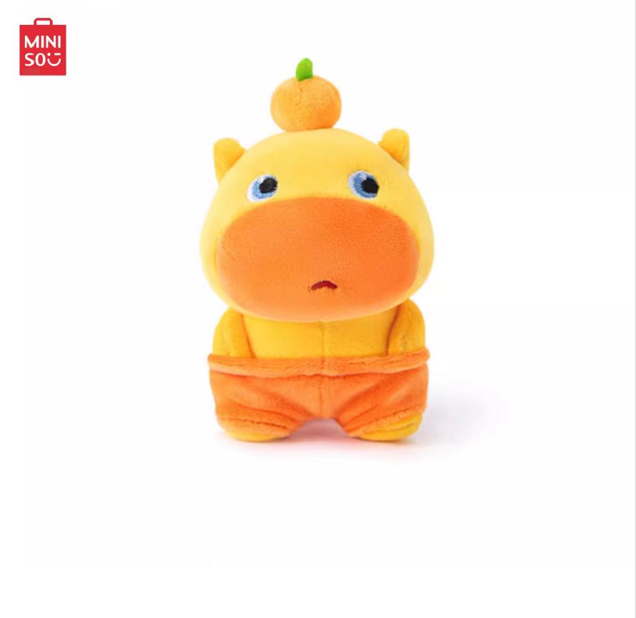 MINISO Capybara Lulu Goofy Plush Sleep Hug Doll Funny Expression Sleep Companion Pillow Soft Plush Toy Doll Bedroom Decoration Birthday Gift