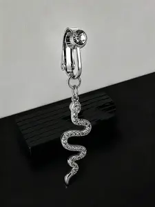Unisex Snake Belly Button Ring, No Piercing Required, Geometric Design, Copper Chain Material, All-Season Accessory, Sexy Style