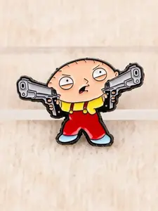 American Cartoon Funny Family Movie Enamel Brooch, Unique Zinc Alloy Badge, Suitable For Backpacks Hat Clothing, Fun Fashion Jewelry Accessories, Fashion Accessory