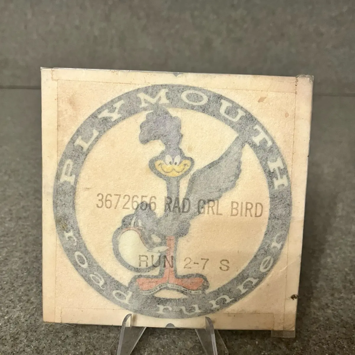 Vintage Classic Mopar Road Runner Original Car Decal from the 1980’s