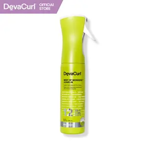 DevaCurl Mist of Wonders Leave-In Multi-Benefit Curl Spray, Continuous Mist Spray 12-in-1 Curl Benefits for All Waves, Curls, and Coils 10oz