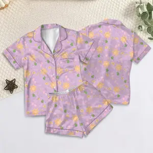 Y2K Nostalgia Pajama Set, Pink Cartoon Girl Sleepwear, Aesthetic Lounge Set, Cute 2000s Style Pjs, Gift for Her