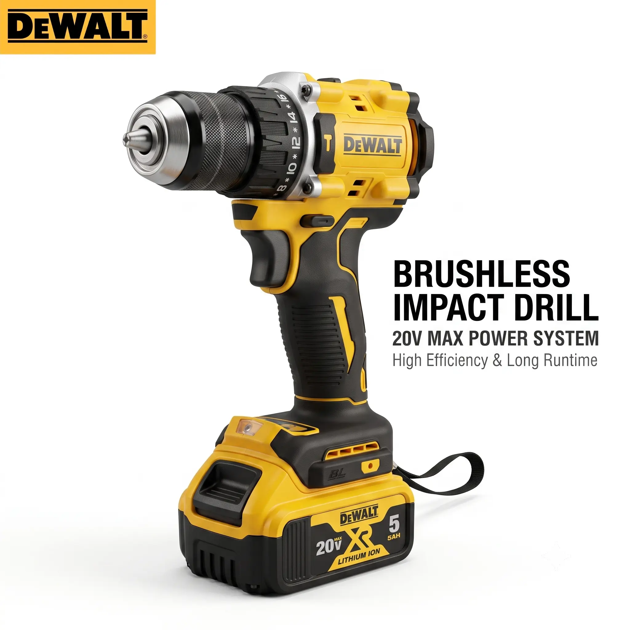 DEWALT DCF805 Brushless Hammer Drill Kit With Battery And Charger For Woodworking 2026 Compact Impact Driver magnetic mount accessory tool hand construction project concrete drilling m power reverse hog ring anvil