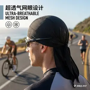 Men's Cooling Skull Cap Helmet Liner - Sweat Head Wraps Bandanas for Running Cycling Motorcycle Sports, Breathable Moisture-Wicking Quick-Dry Comfortable Headwear Accessories Perfect for Outdoor Activities Workout Training
