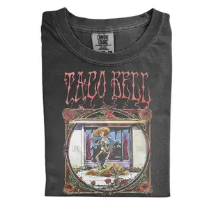 Taco Bell Grateful Dead Lot Comfort Color Shirts, Gift for Men, Gift for Women, Crew Neck T-shirt, Trending T-shirt