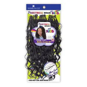 FreeTress Braids Kids Deep Curl Boho Braids 10"