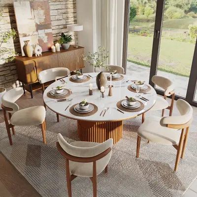 Round Dining Table from Walmart TikTok Shop