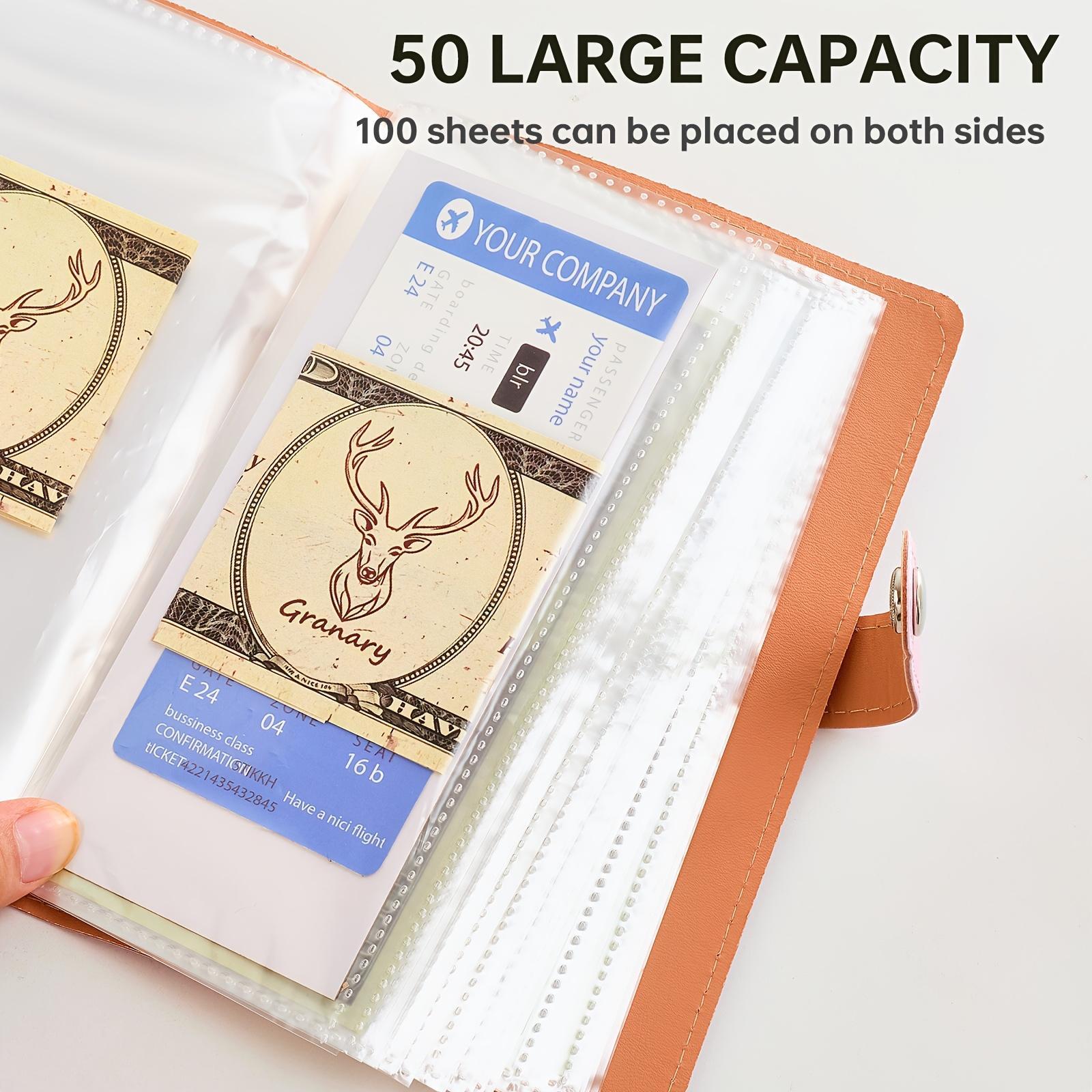Granary 1/2pcs Vintage Floral BUD Folder-A6 Budget Folder with Large Capacity Cash Envelopes, Soft PU Cover, Financial Planner, Cash Management. Account Books for Easter&Mother's Gift.