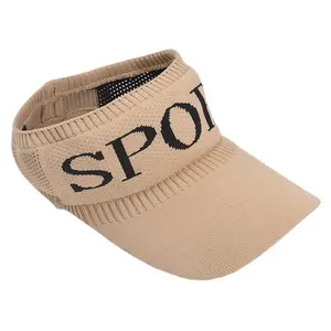 2026 Spring/Summer Women's Sun Visor — Outdoor Sports, Influencer-Style Sun Hat, Knitted Open-Top Cap for Running, Cycling, and Sun Protection