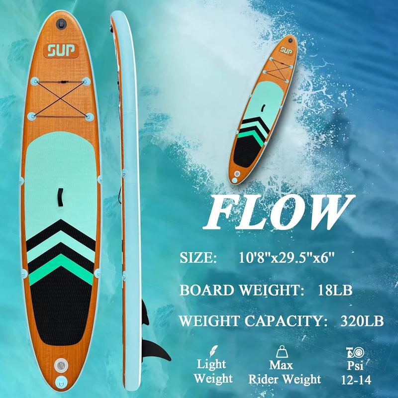 JC-ATHLETICS Inflatable Stand Up Paddle Board (6 Inches Thick), ISUP Package W/Premium SUP Accessories & Backpack, Non-Slip Deck,Fins, Adjustable Paddle|surfboard, friends, camping, surfing, outdoors, wilderness, still water, lake, rush  wave Springtok JC-ATHLETICS Inflatable Stand Up Paddle Board (6 Inches Thick), ISUP Package W/Premium SUP Accessories & Backpack, Non-Slip Deck,Fins, Adjustable Paddle|surfboard, friends, camping, surfing, outdoors, wilderness, still water, lake, rush  wave Springtok