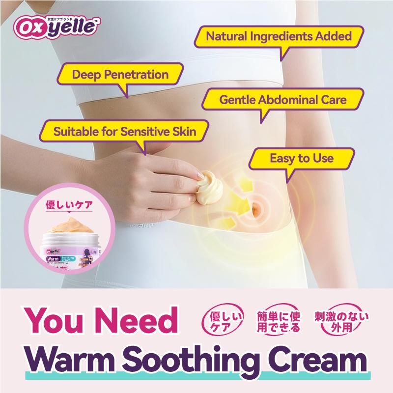 Oxyelle Uterine Warming Gel with Ginseng & Rose Extract for Women's Comfort Hot Compress Heating Pad Stickers Natural Ingredients Gentle Formula
