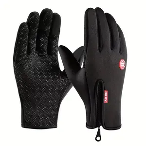 HKKY Warm Winter Touchscreen Gloves Anti-slip Windproof RNO Rich Name Ocean for Cyclists Hikers